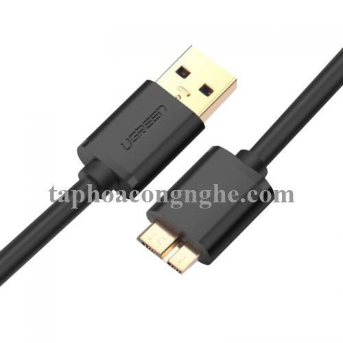 Ugreen 10840 0.5M màu Đen Cáp USB 3.0 sang MICRO USB 3.0 cho ổ cứng US130 30010840